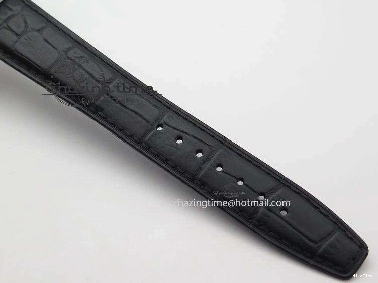 MIROTIME 0309 UrbanStyle Portuguese Tourbillon Power Reserve Moonphase SS White Dial On Black Leather Strap 7318